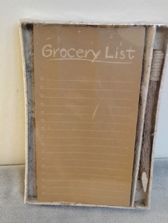 Siam MandalayCo Other - D- NWT Eco Frieni Grocery List Notepad with Wood Pencil